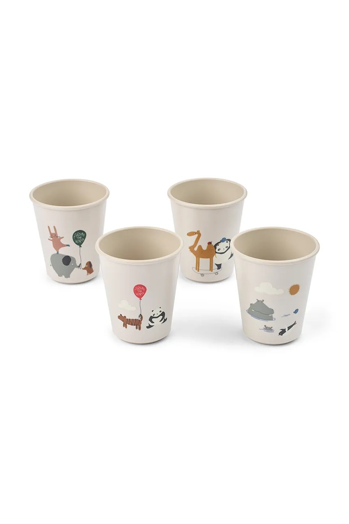Liewood set căni Lana Cup 4-Pack 4-pack LW20695.9BYA bej AW25