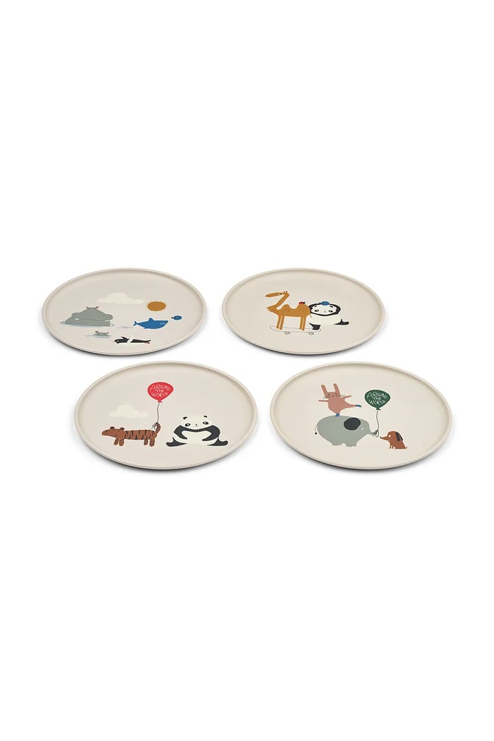 Liewood Un set de farfurii Remco Plate 4-Pack 4-pack LW20699.9BYA bej AW25