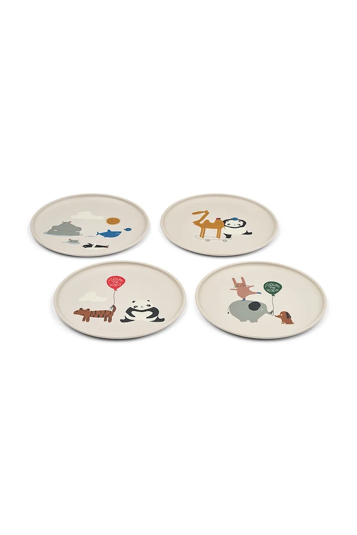 Liewood Un set de farfurii Remco Plate 4-Pack 4-pack LW20699.9BYA bej AW25