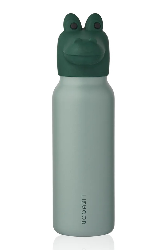 Термічна пляшка Liewood Falk Water Bottle With Crocodile Lid 350 ml зелений LW20722.9BYA