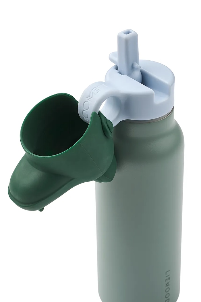 Хлопчик Термічна пляшка Liewood Falk Water Bottle With Crocodile Lid 350 ml LW20722.9BYA зелений