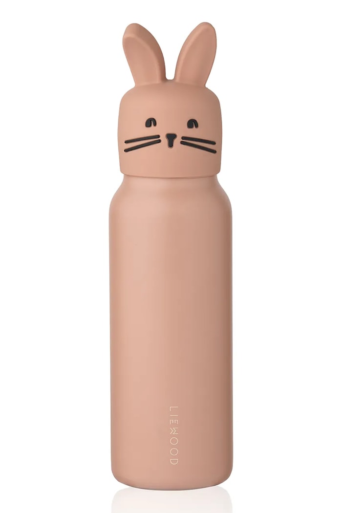 Láhev na vodu Liewood Falk Water Bottle With Rabbit Lid 350 ml růžová LW20758.9BYA
