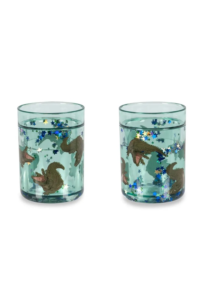 Sada pohárov Konges Sløjd 2 PACK GLITTER CUPS 2-pak modrá KS104169.9BYA