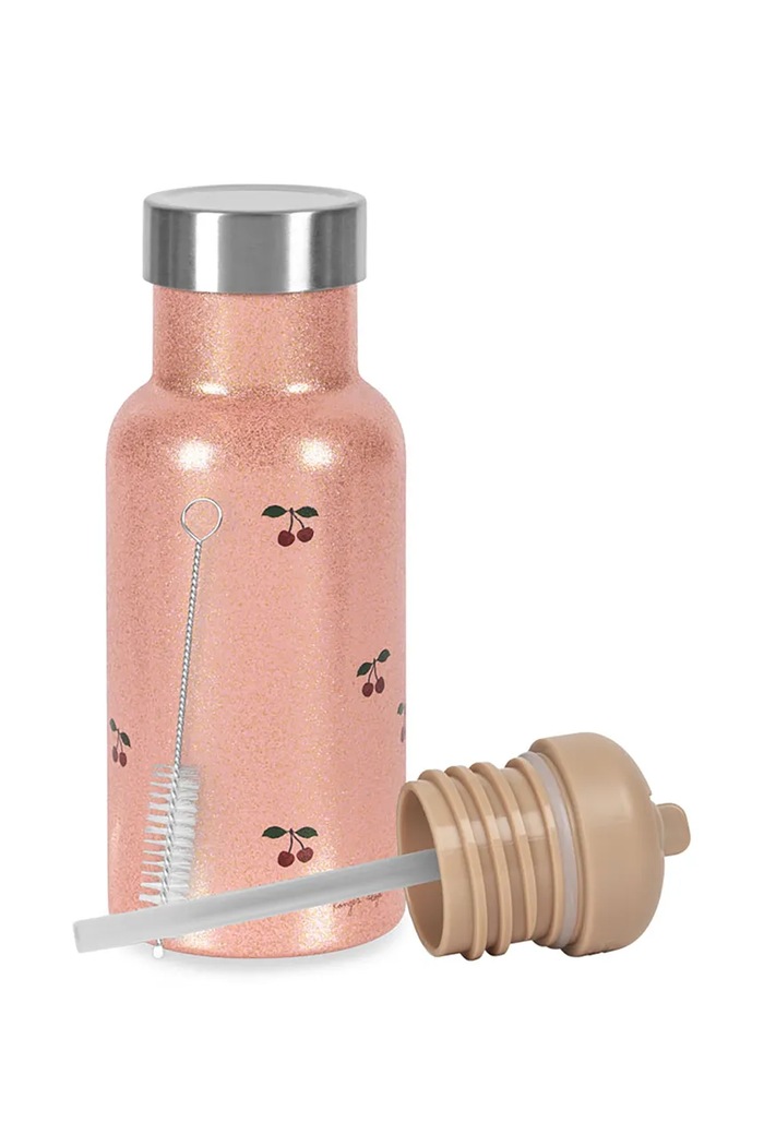 Детска термобутилка Konges Sløjd GLITTER THERMO BOTTLE розов KS104307.9BYA