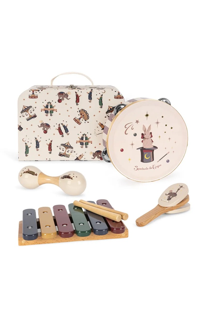 Konges Sløjd set de instrumente muzicale MUSIC SETS FSC Gift Box bej KS104382.9BYA