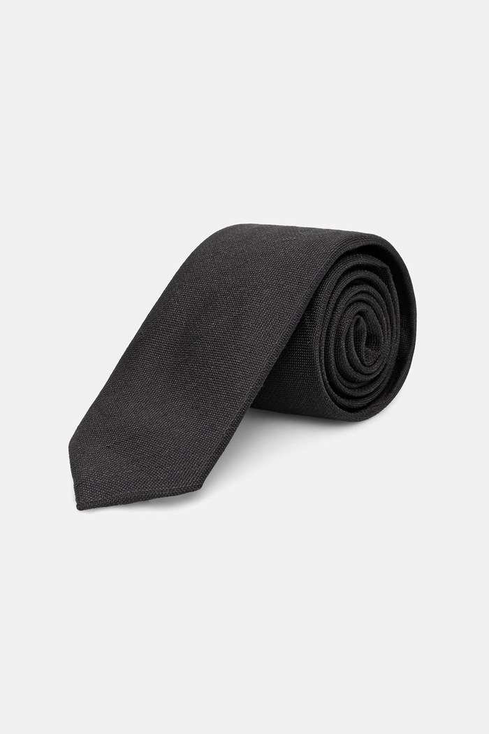 Calvin Klein cravată din amestec de mătase negru CK2311E001