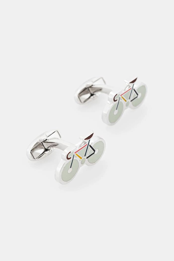 Paul Smith Butoni argintiu M1A.CUFF.PBIKE