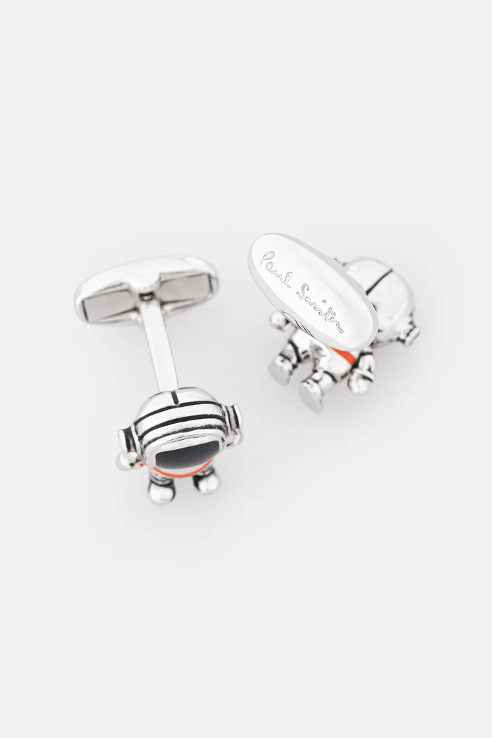 Μανικετόκουμπα Paul Smith M1A.CUFF.TASTRO ασημί AW25