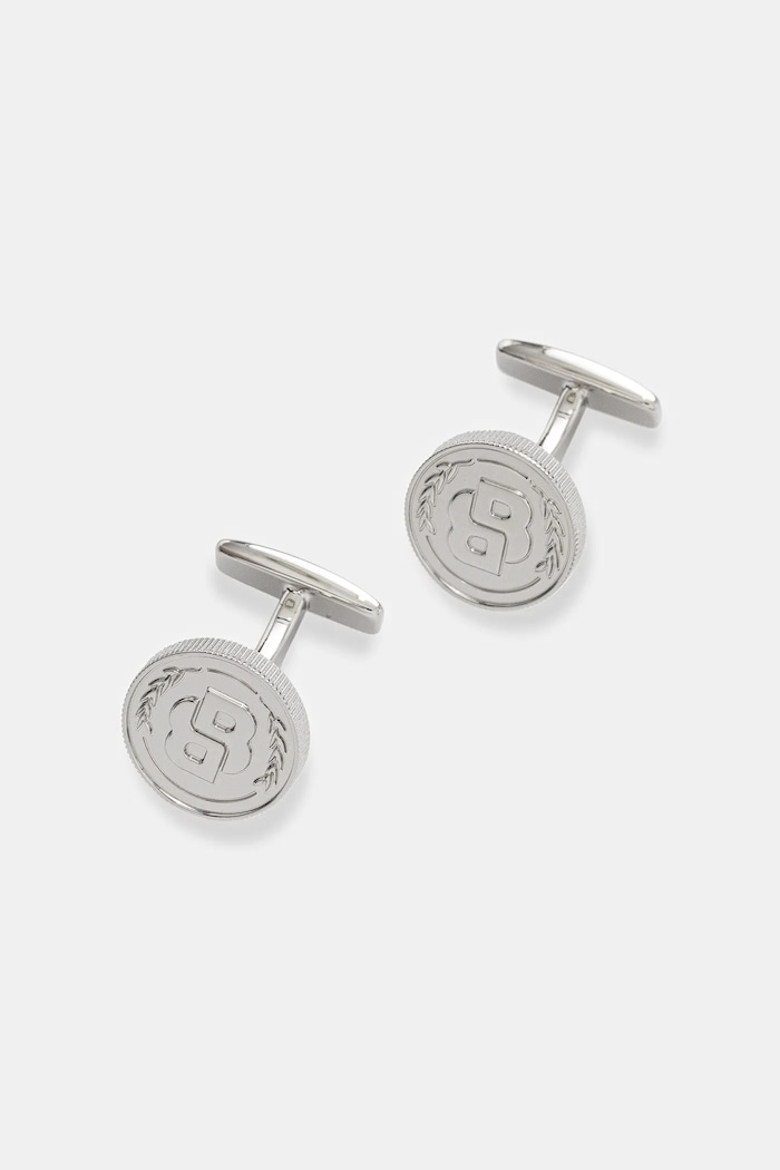 BOSS butoni B-COIN-CUF argintiu 50546024