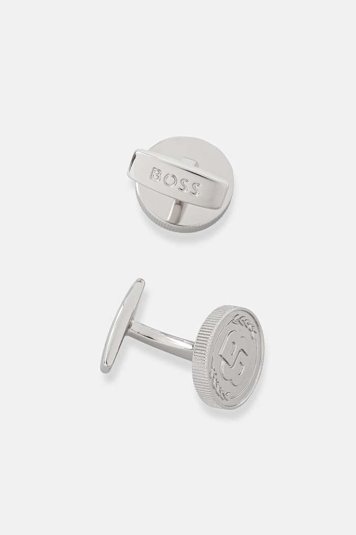 BOSS butoni B-COIN-CUF 50546024 argintiu AW25