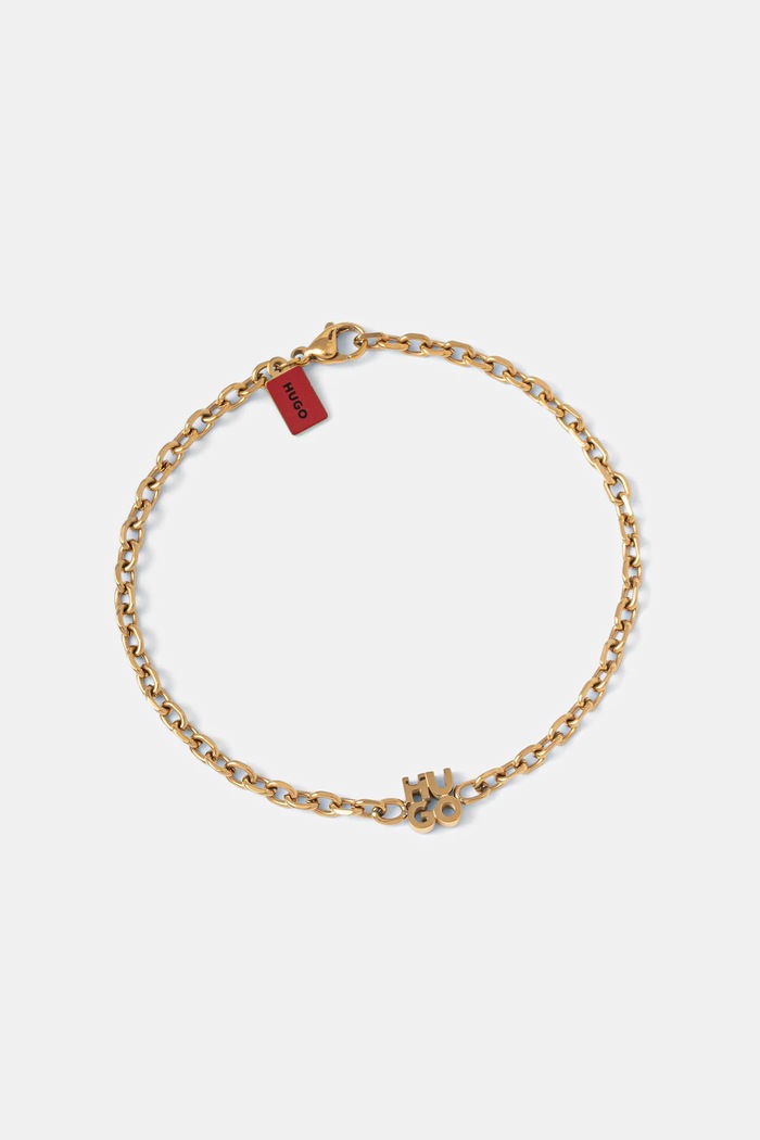 HUGO brățară E-STACKEDLOGO-BRA Gift Box aur 50544512
