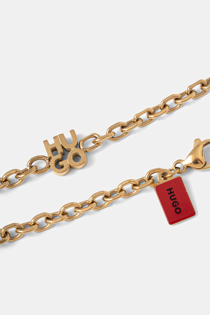 HUGO brățară E-STACKEDLOGO-BRA 50544512 aur AW25