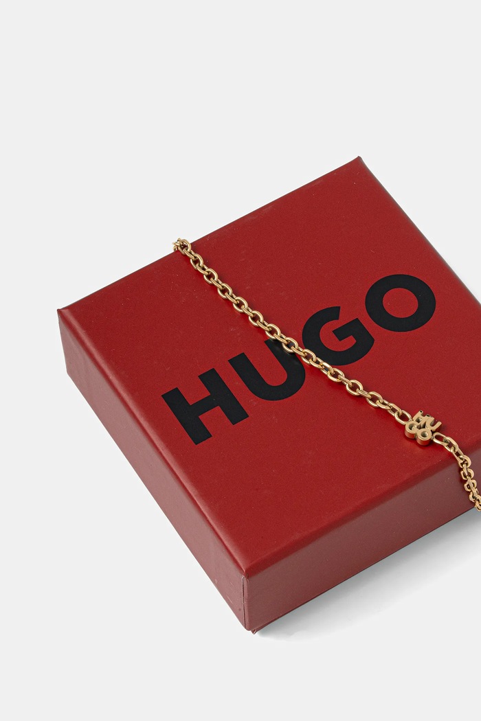 Accesorii HUGO brățară E-STACKEDLOGO-BRA 50544512 aur