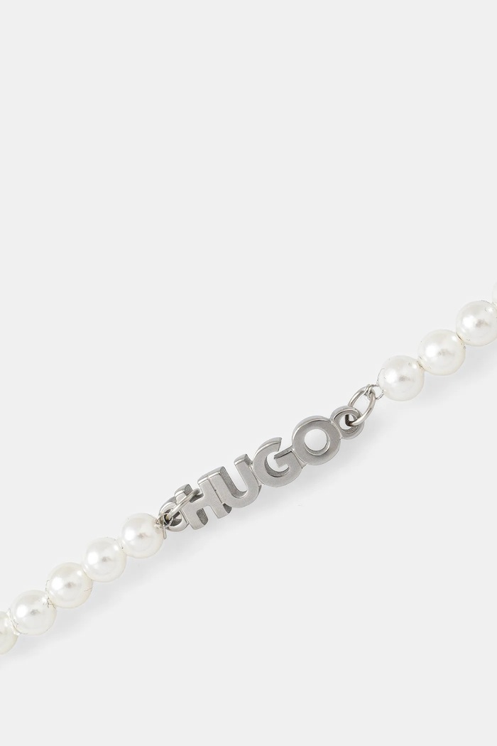 HUGO Brățară E-SMALLPEARL-BRA 50544521 alb AW25
