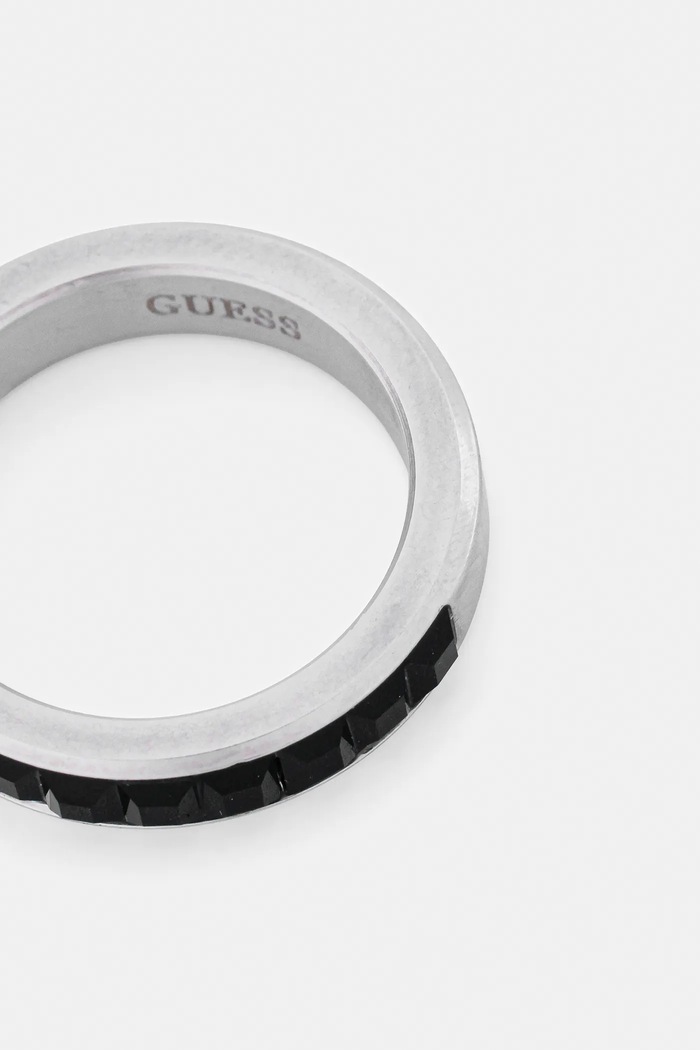 Prstýnek Guess ECLIPSE NOIR JUMR05.100JW stříbrná AW25