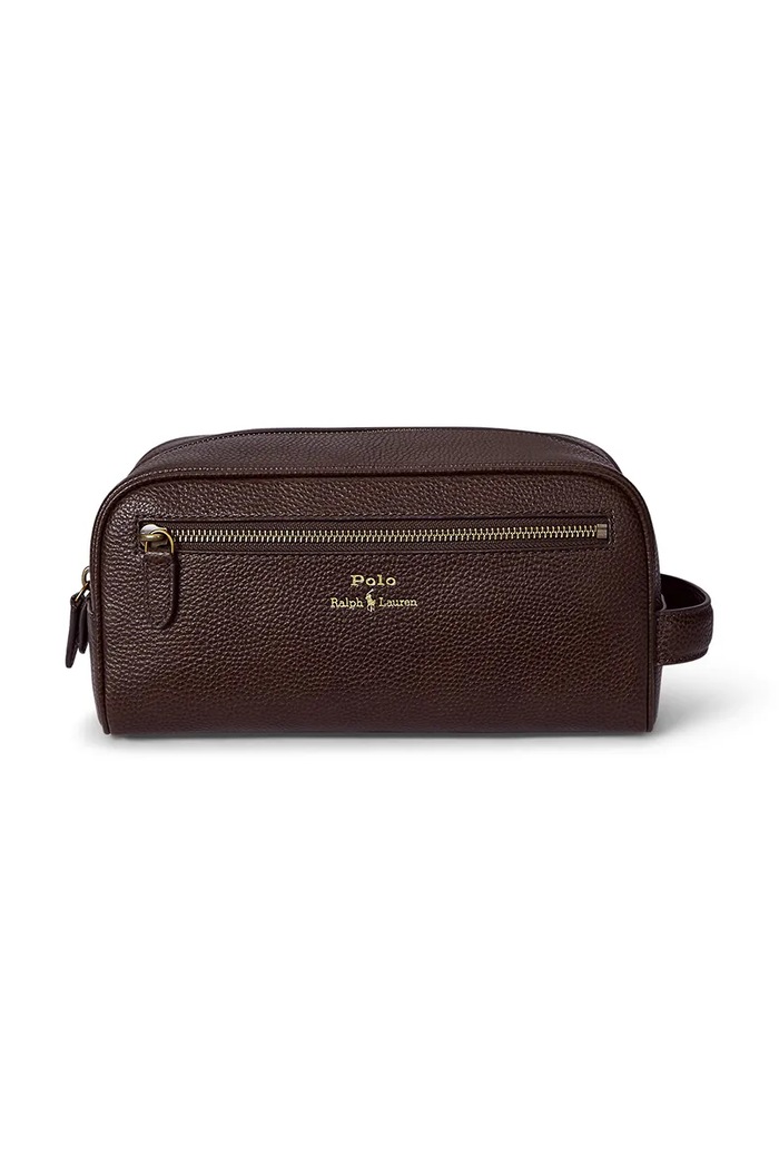Polo Ralph Lauren bőr kozmetikai táska barna 405966737