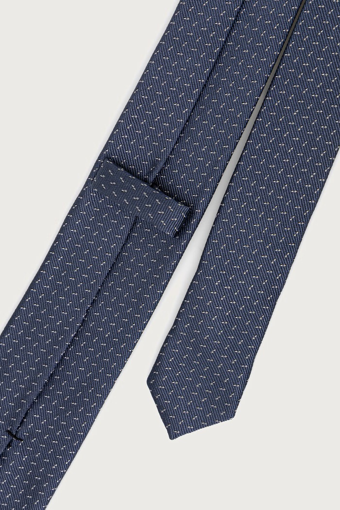 Calvin Klein Krawat męski z jedwabiem CK2111E004 niebieski SS26