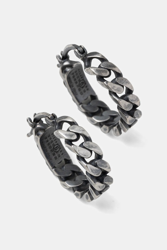 MM6 Maison Margiela earrings silver SM7VG0100.SV0235.954