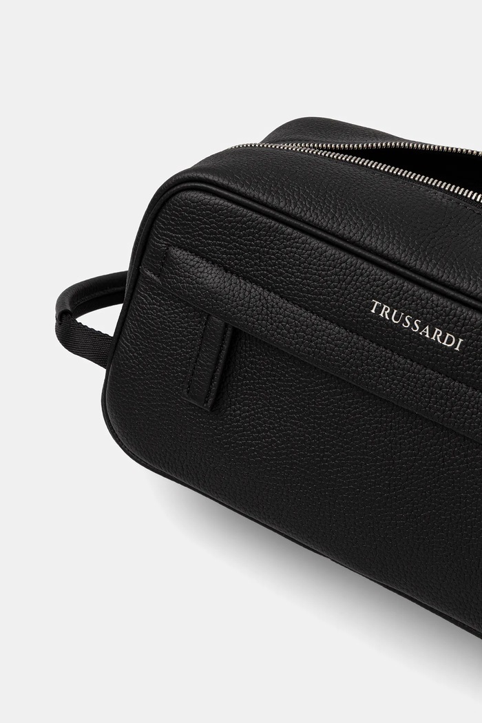 Trussardi bőr kozmetikai táska fekete I045E000078N