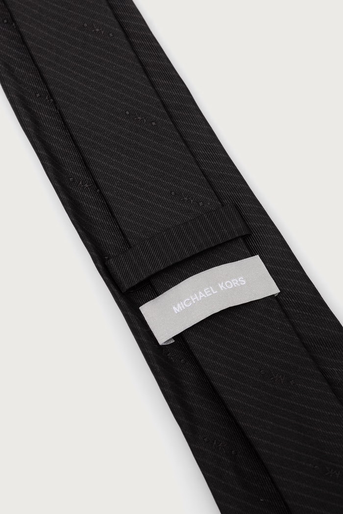Michael Kors Krawat męski jedwabny MK0DT00194 czarny AW25