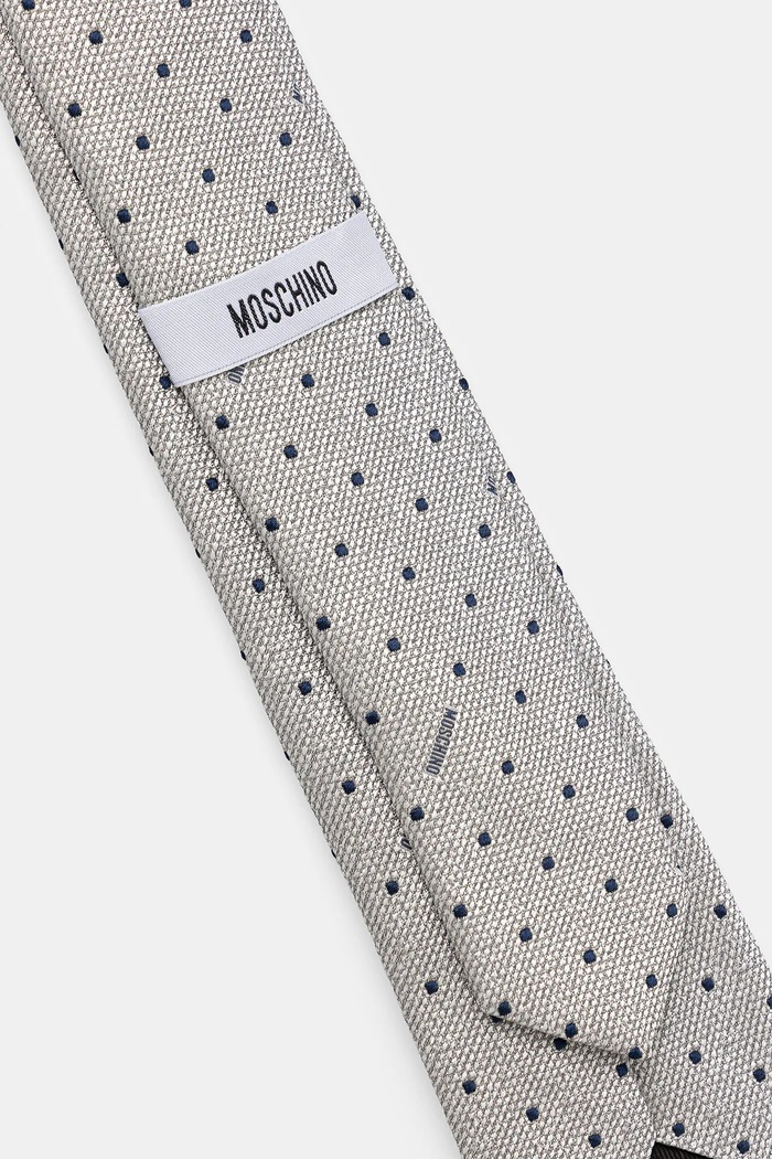 Μεταξωτή γραβάτα Moschino M5513.55058 γκρί AW25