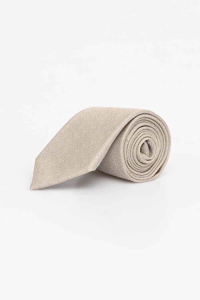 Вратовръзка с коприна BOSS H-TIE CM 7.5 253 бежов 50550504