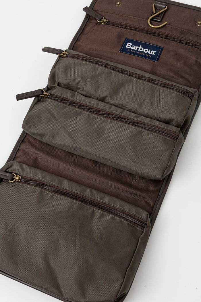 Kozmetická taška Barbour zelená MAC0398