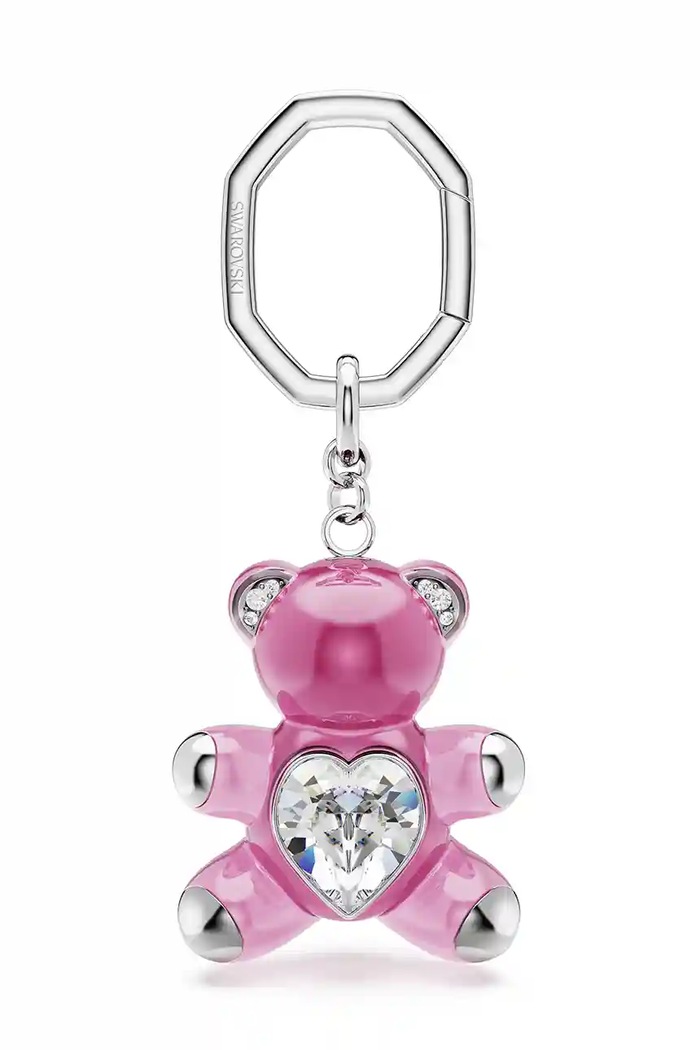 Swarovski breloc TEDDY Cristal Swarovski roz 5735365