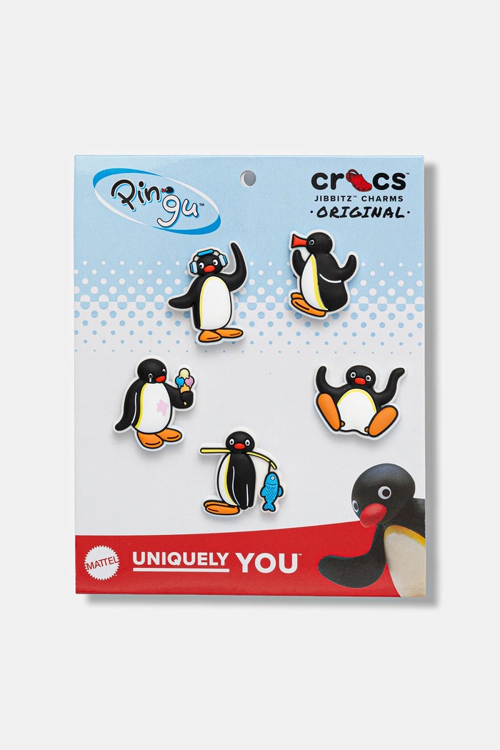 Crocs butoane pentru încălțăminte Pingu 5-pack negru 10015744