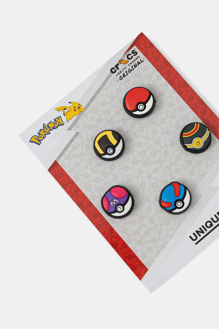 Значки за обувки Crocs Poke Ball (5 броя) 10015745 многоцветен SS26