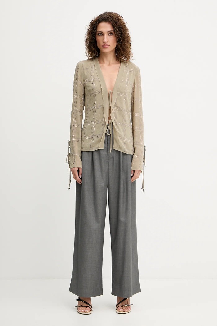 Blúzka Patrizia Pepe 8C0807.A635 béžová AW25