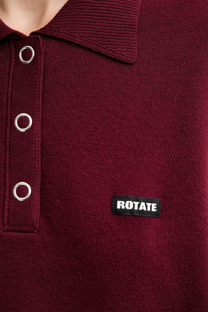 Vuneni pulover Rotate 1143042734 bordo