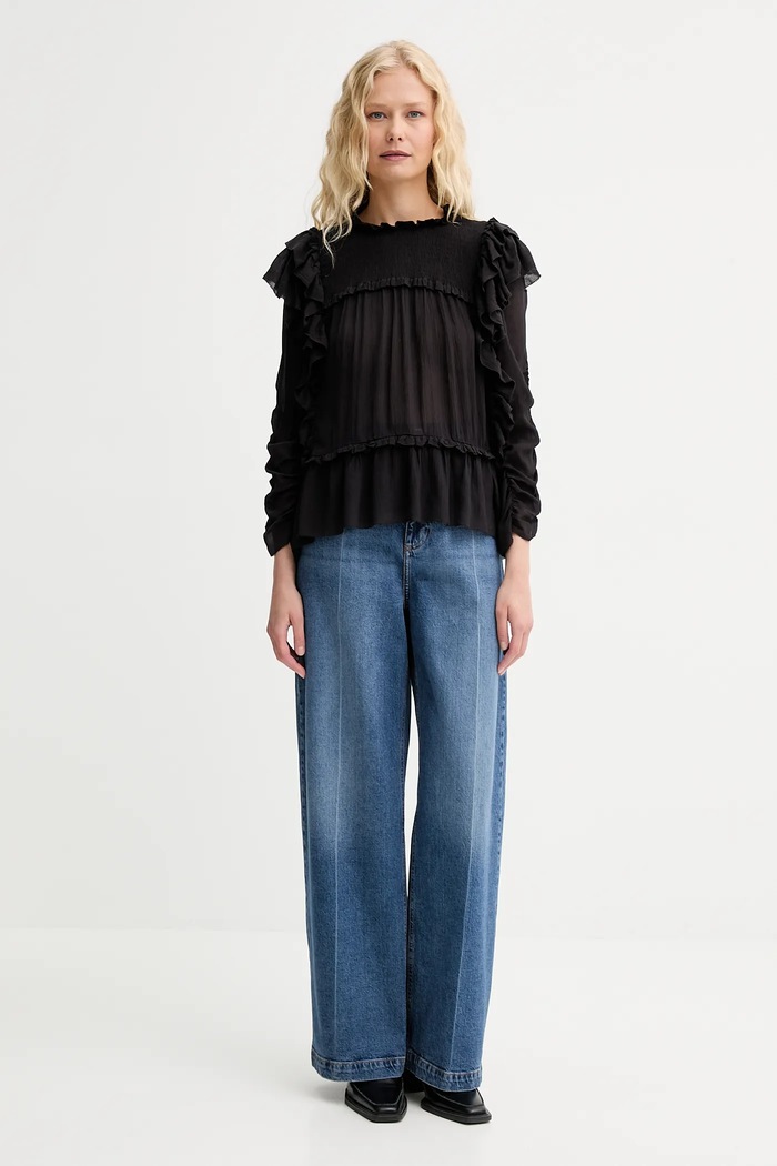 Halenka MUNTHE CRISP 252100225231 černá AW25