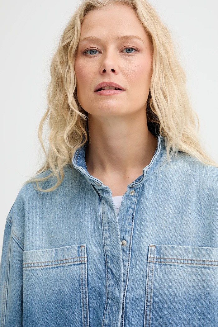Džínová bunda MUNTHE LUXA 253103225305 modrá
