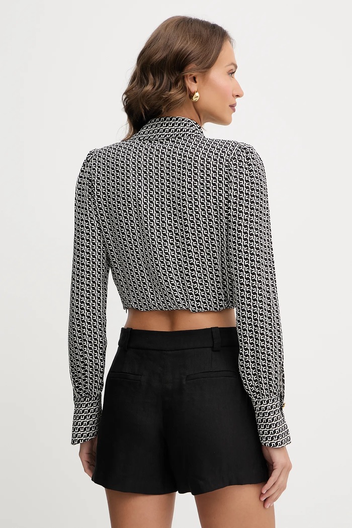 Odzież Elisabetta Franchi bluzka CAS0256E2 czarny