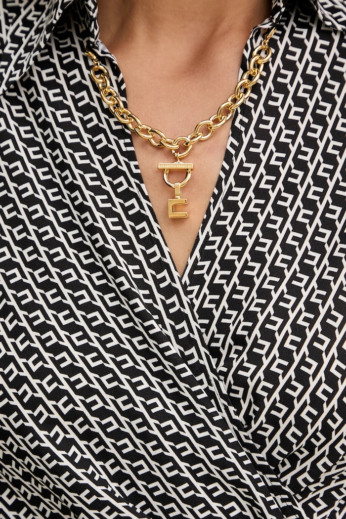 Elisabetta Franchi bluzka CAS0256E2 czarny