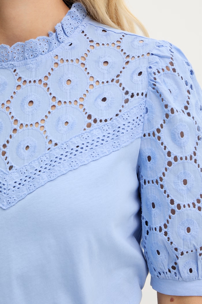 Morgan μπλούζα γυναικεία βαμβακερή DULIE μπλε