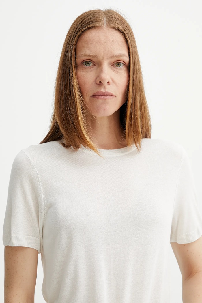 Calvin Klein t-shirt beżowy LV044A307G