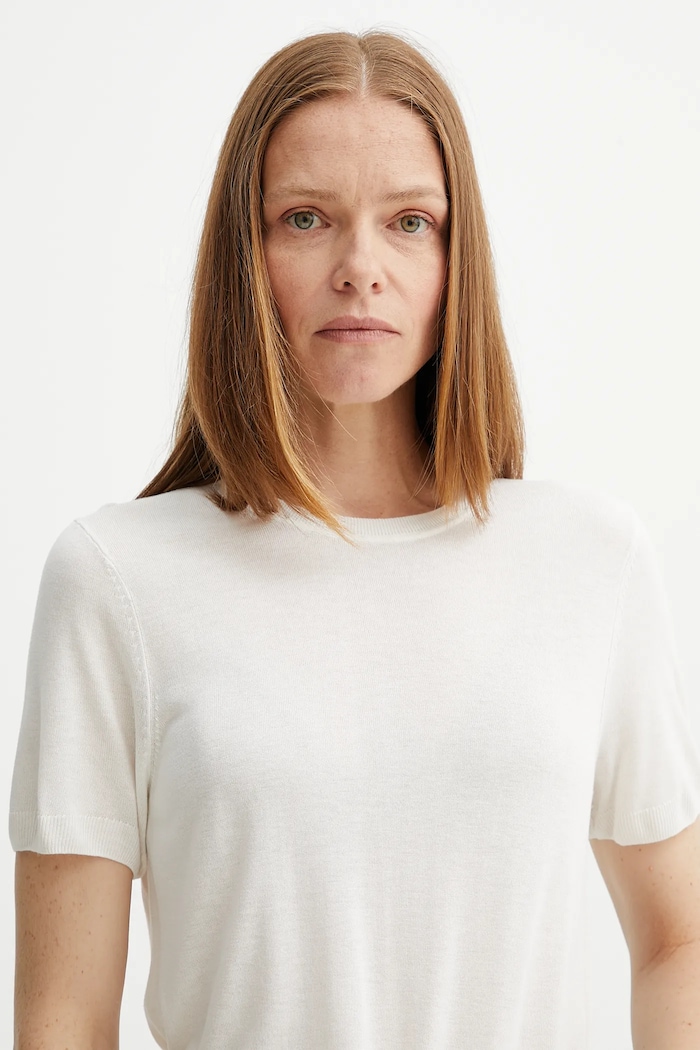 Calvin Klein t-shirt beżowy LV044A307G