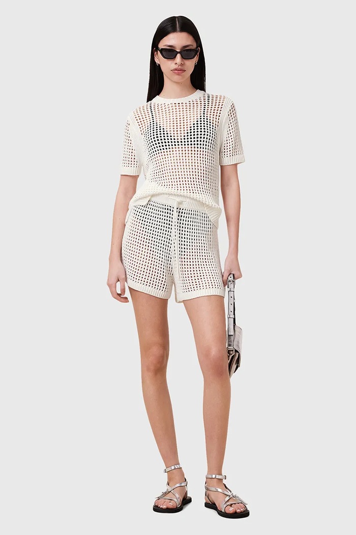 AllSaints bluză PALOMA W045KC alb
