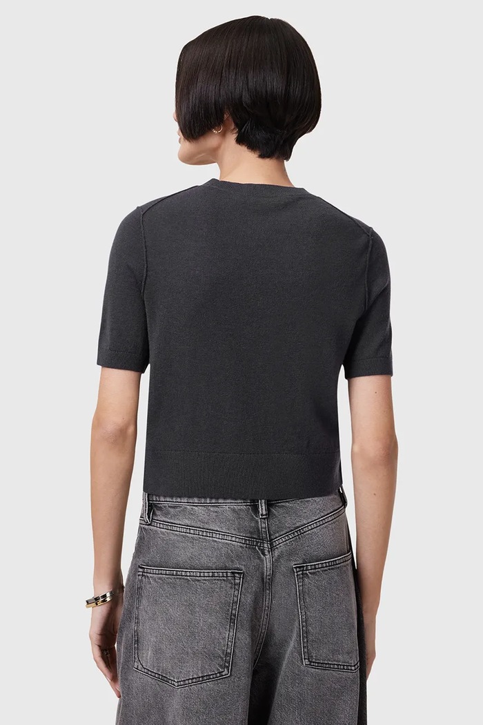Odzież AllSaints t-shirt wełniana ELSIE W068KC czarny