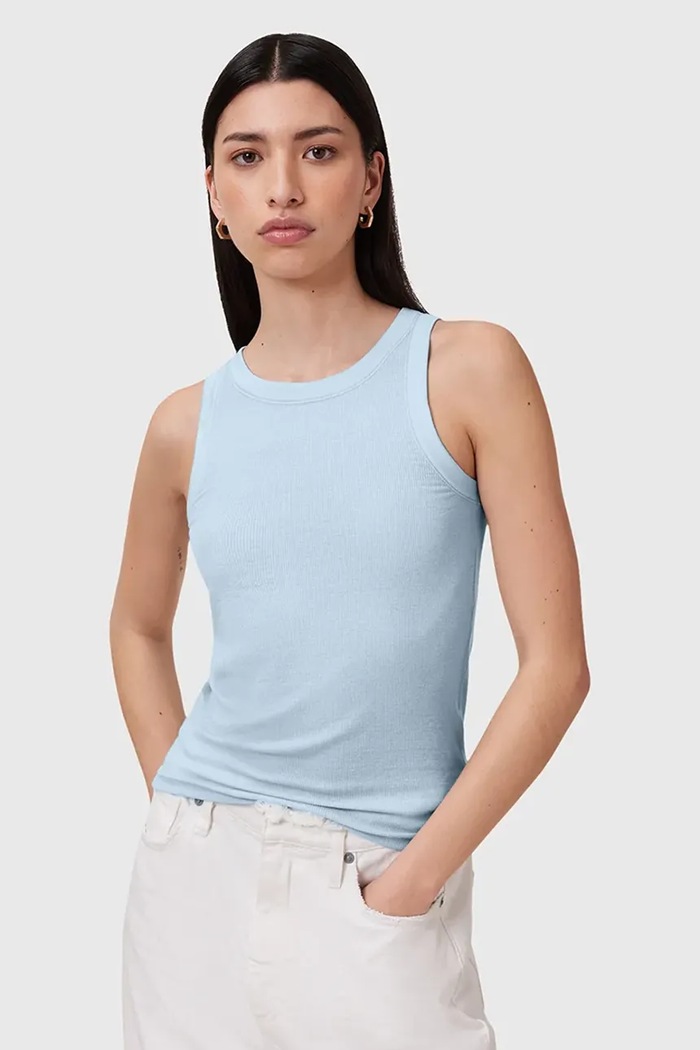 AllSaints top RINA uni albastru W211JB