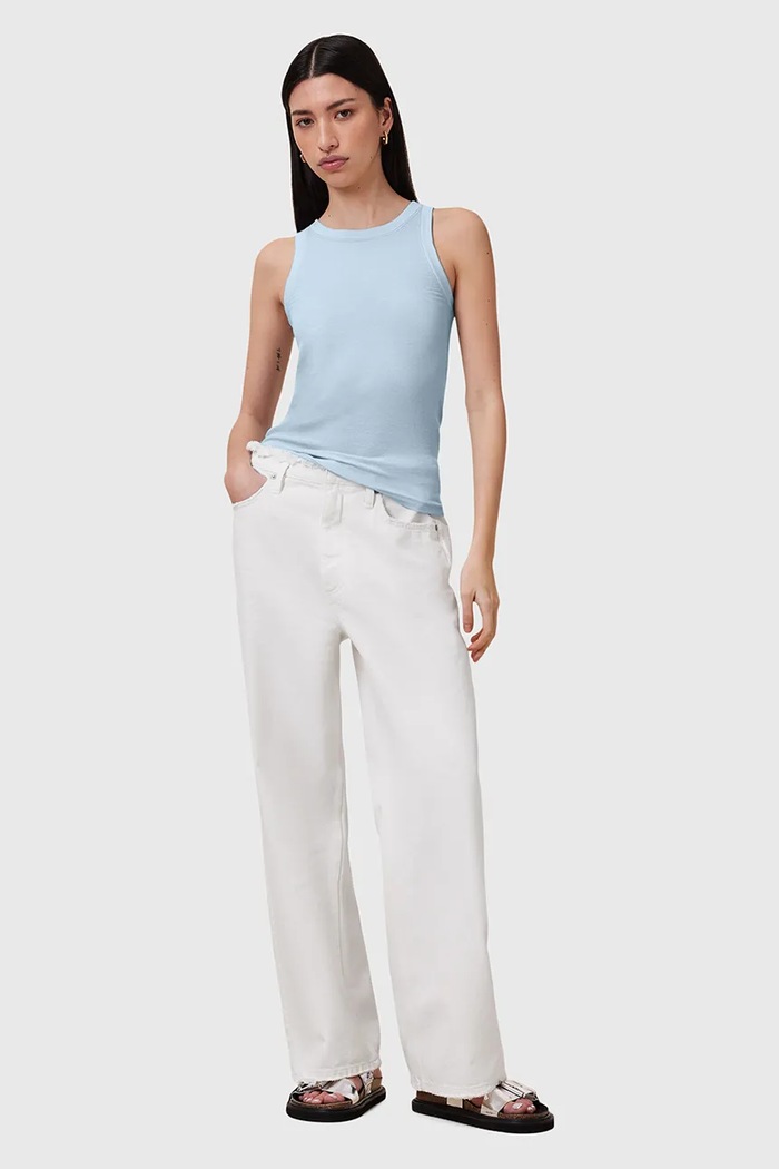 AllSaints top RINA W211JB albastru