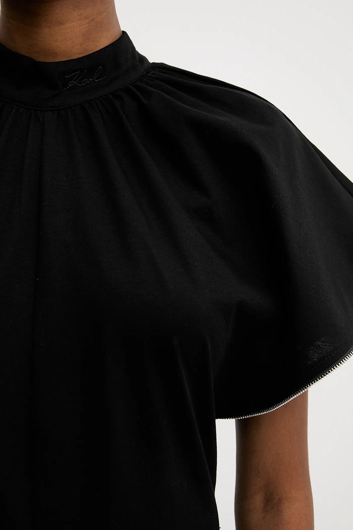 Karl Lagerfeld t-shirt bawełniany A3W17012 czarny