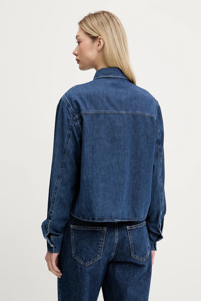 Oblečení Džínová košile Karl Lagerfeld Jeans A3W11002 námořnická modř