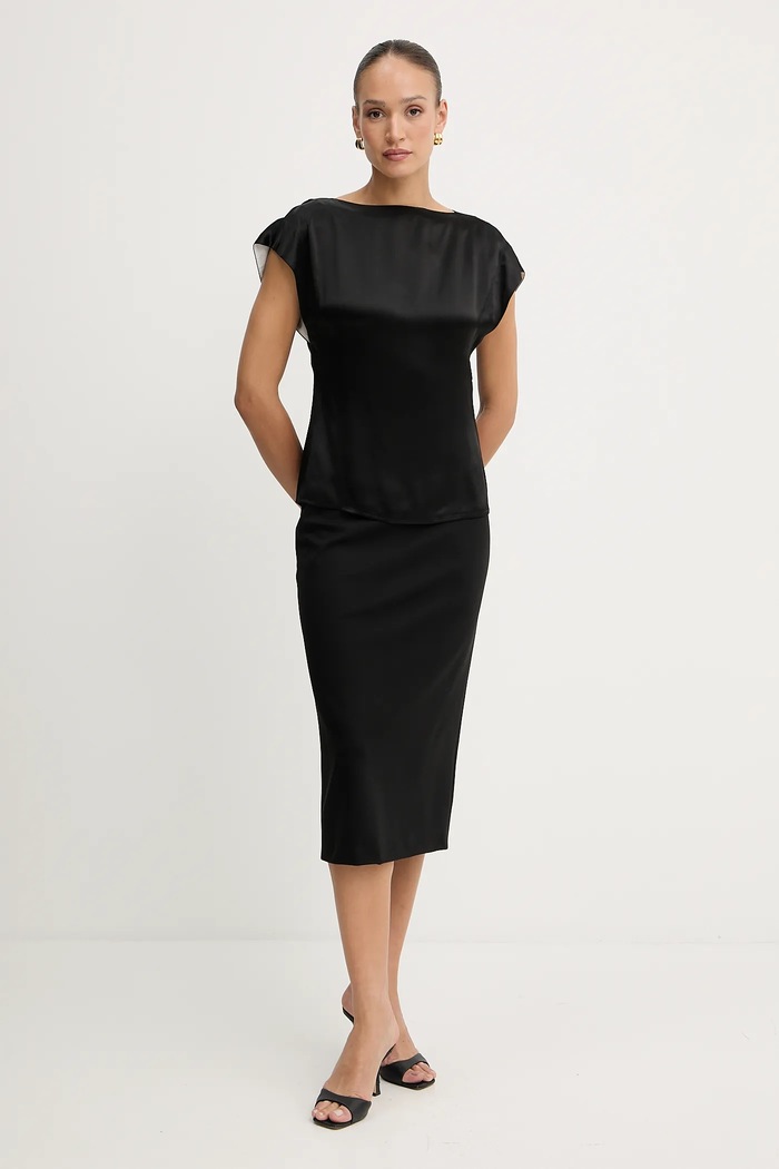 Блуза BOSS Bavati 50541815 черен AW25