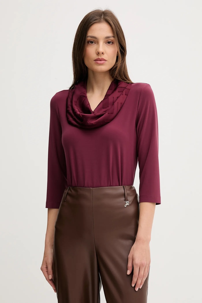 Halenka Joseph Ribkoff hladký burgundské 253211