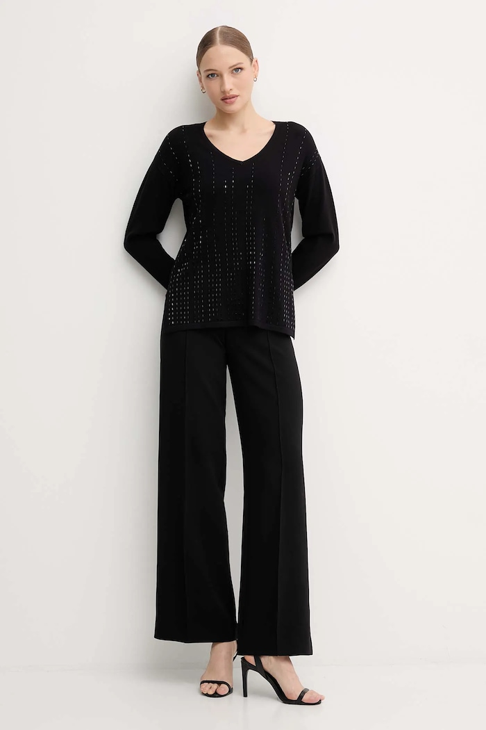 Joseph Ribkoff pulover din amestec de mătase 254966 negru AW25