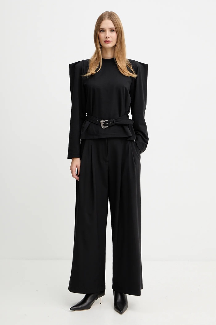 Versace Jeans Couture hosszú ujjú 79HAH600.J0089 fekete AW25