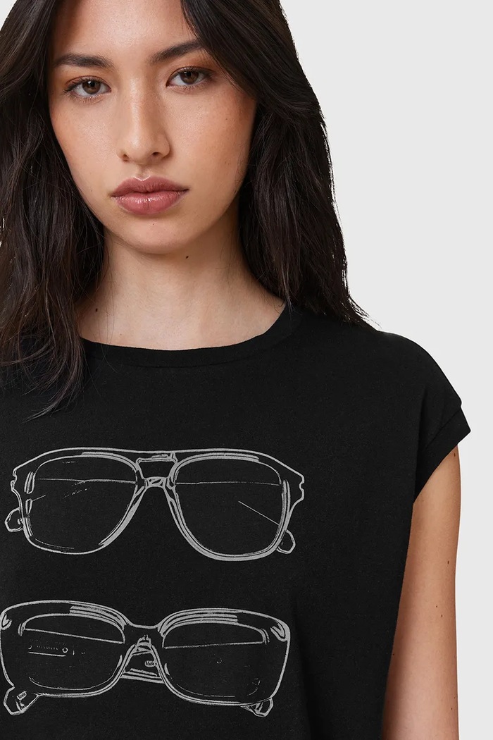 Top AllSaints SUNNIES W163JC čierna AW25
